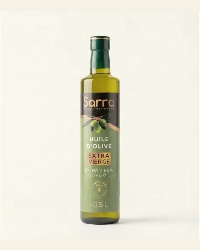 Huile d'Olive Vierge Extra – Sarra (Bouteille 0.5 L)