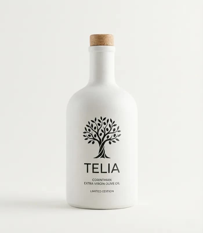 Bouteille céramique d'huile d'olive Telia